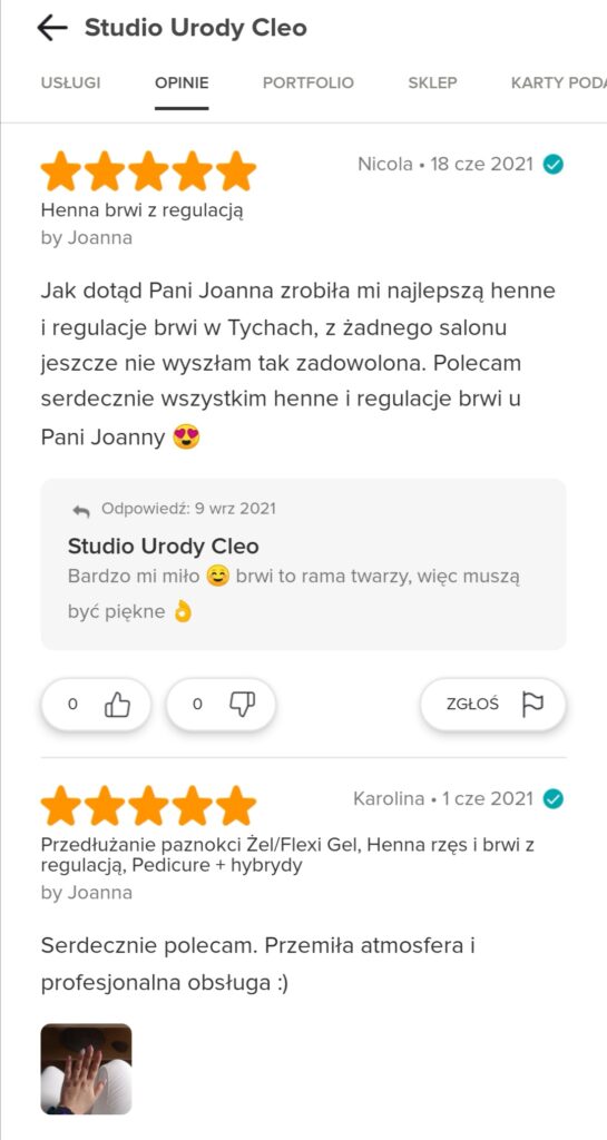 OPINIE STUDIO URODY CLEO