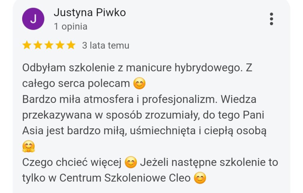 KURS PAZNOKCIE HYBRYDA ŻEL SZKOLENIE TYCHY