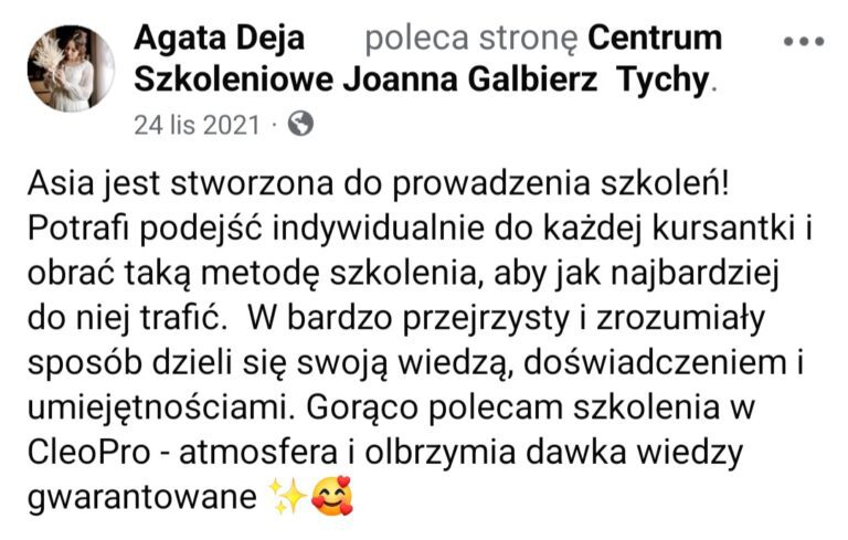 OPINIE CLEOPRO SZKOLENIA RZESY, BRWI, PAZNOKCIE